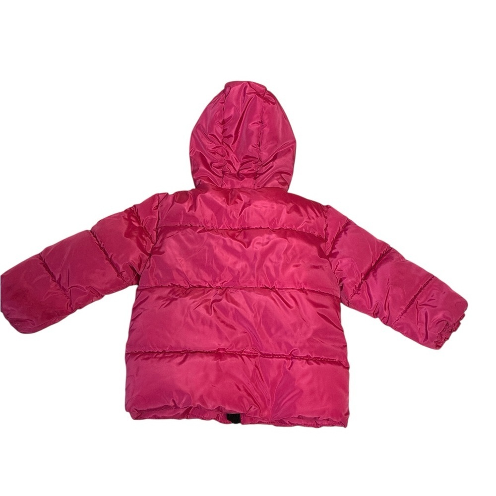 Reebok toddler girl's heavyweight puffer hoodie jacket pink 3T - Picture 4 of 6